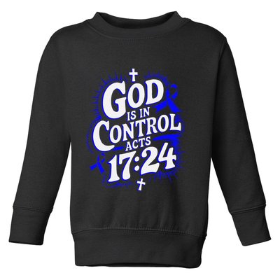 God Is In Control Survivor Juvenile Arthritis Awareness Toddler Sweatshirt