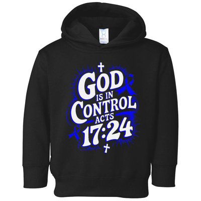 God Is In Control Survivor Juvenile Arthritis Awareness Toddler Hoodie