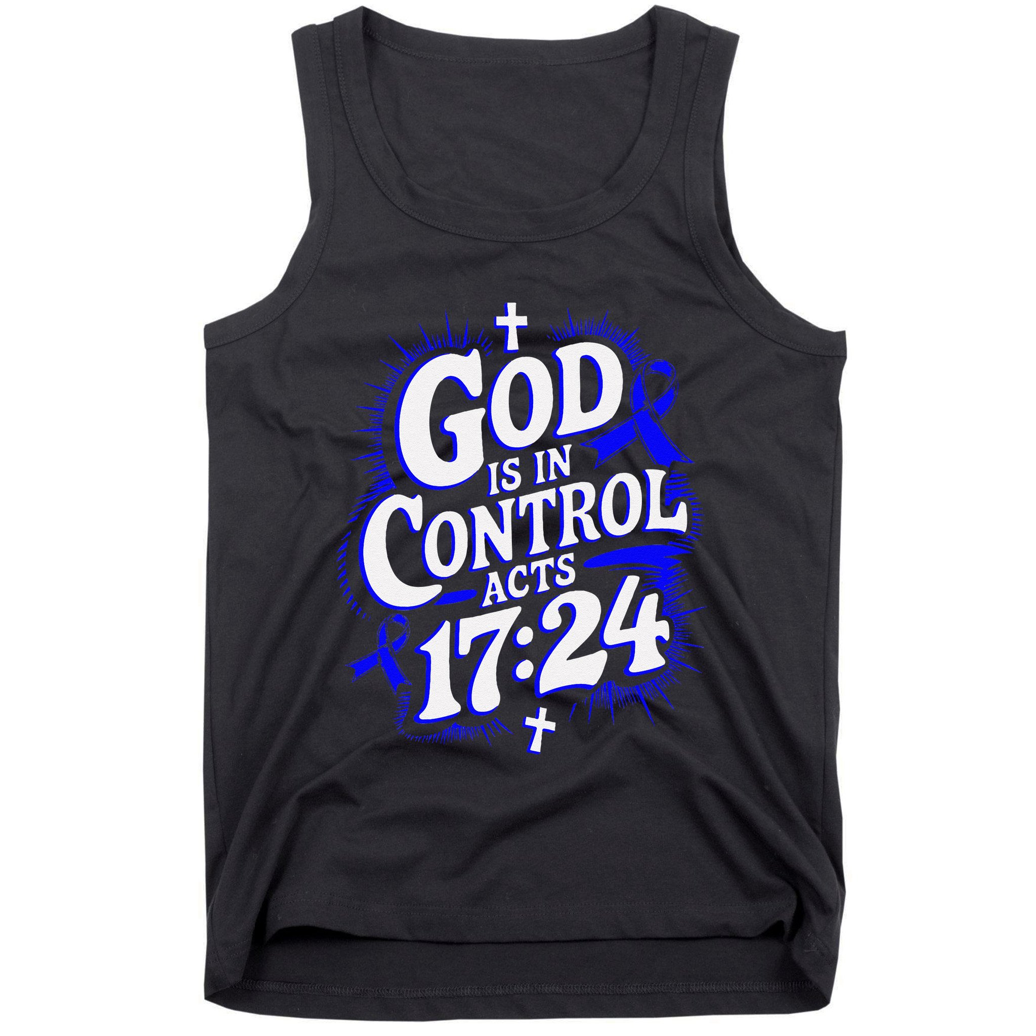 God Is In Control Survivor Juvenile Arthritis Awareness Tank Top