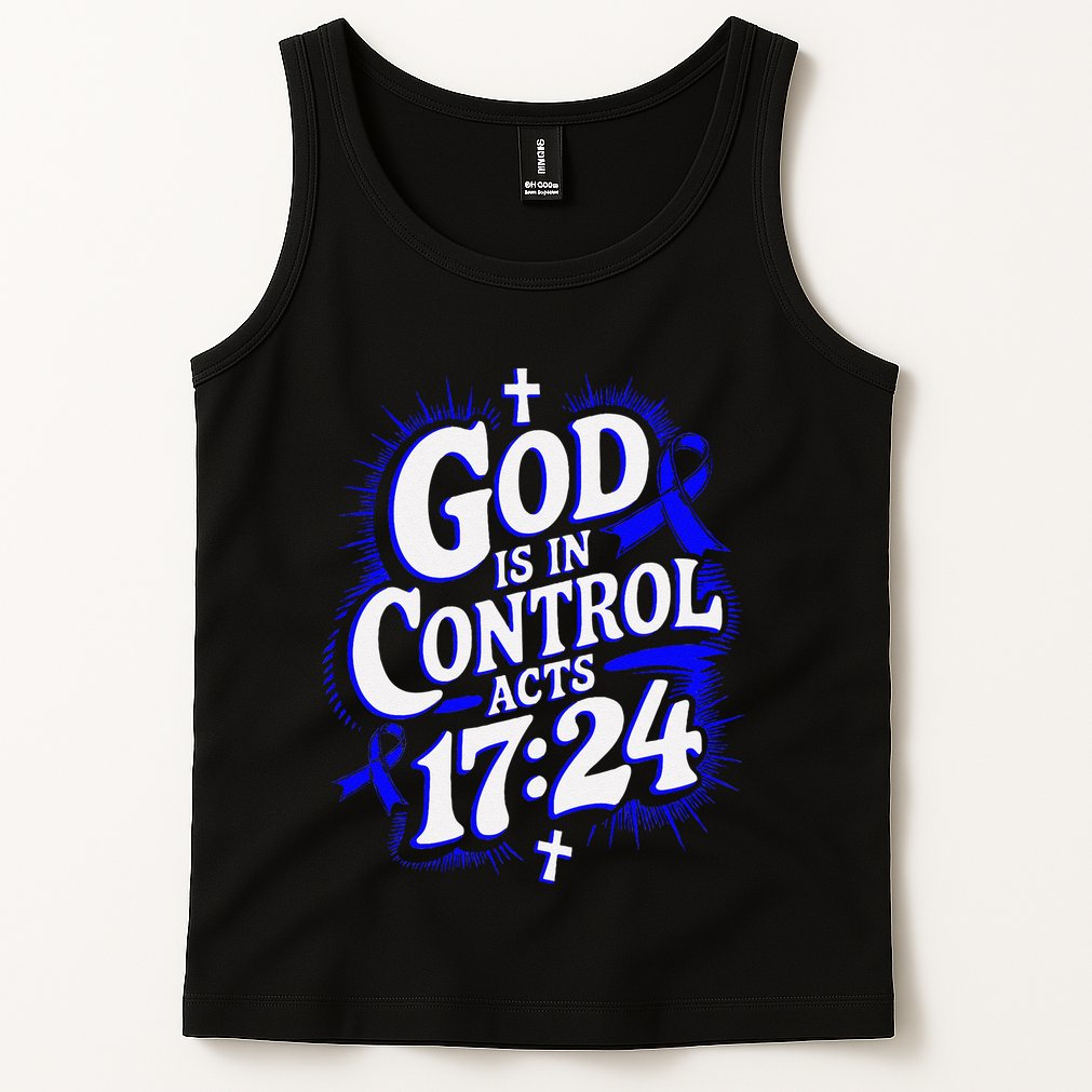 God Is In Control Survivor Juvenile Arthritis Awareness Tank Top