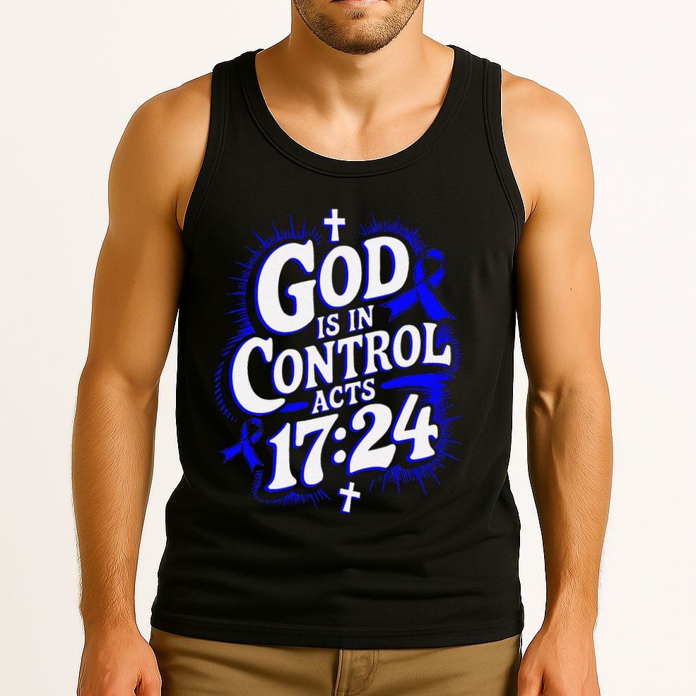 God Is In Control Survivor Juvenile Arthritis Awareness Tank Top