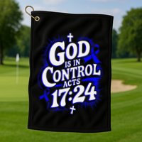 God Is In Control Survivor Juvenile Arthritis Awareness Golf Towel