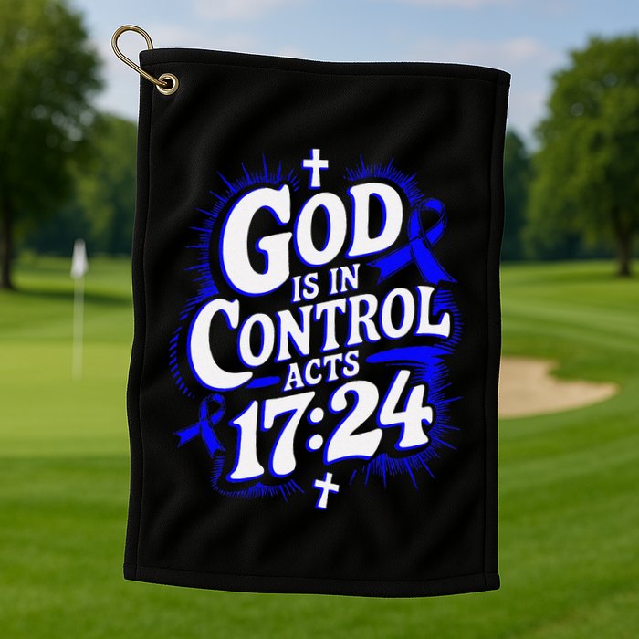 God Is In Control Survivor Juvenile Arthritis Awareness Golf Towel