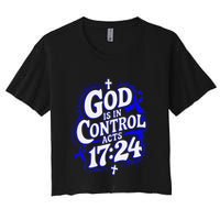 God Is In Control Survivor Juvenile Arthritis Awareness Women's Crop Top Tee