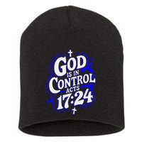 God Is In Control Survivor Juvenile Arthritis Awareness Short Acrylic Beanie