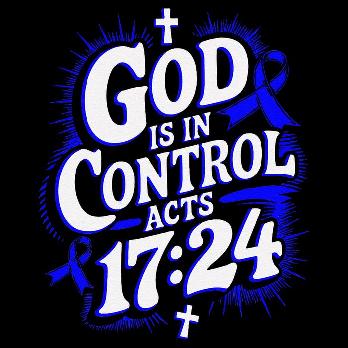 God Is In Control Survivor Juvenile Arthritis Awareness Short Acrylic Beanie