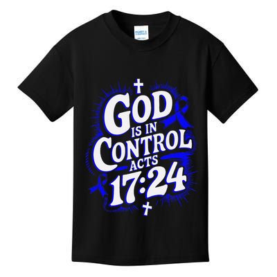 God Is In Control Survivor Juvenile Arthritis Awareness Kids T-Shirt