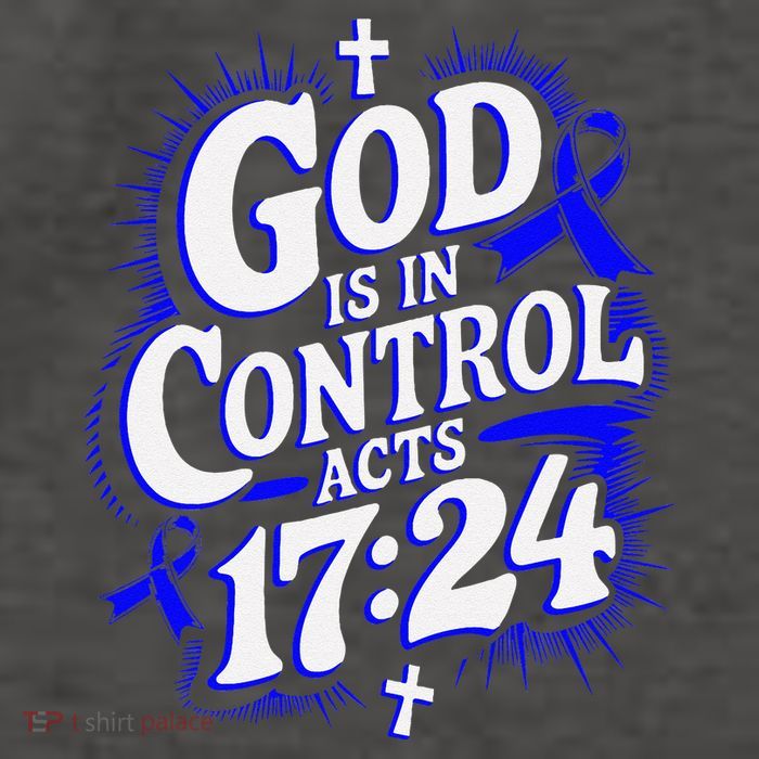 God Is In Control Survivor Juvenile Arthritis Awareness Vector Backpack