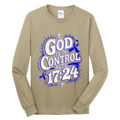 God Is In Control Survivor Juvenile Arthritis Awareness Tall Long Sleeve T-Shirt