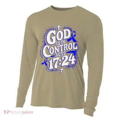 God Is In Control Survivor Juvenile Arthritis Awareness Cooling Performance Long Sleeve Crew
