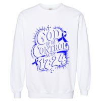God Is In Control Survivor Juvenile Arthritis Awareness Garment-Dyed Sweatshirt