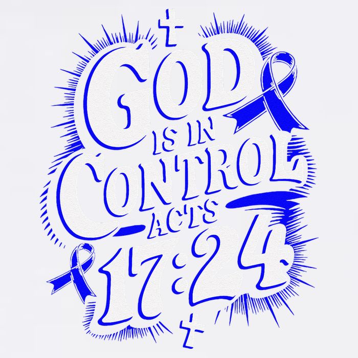 God Is In Control Survivor Juvenile Arthritis Awareness Garment-Dyed Sweatshirt