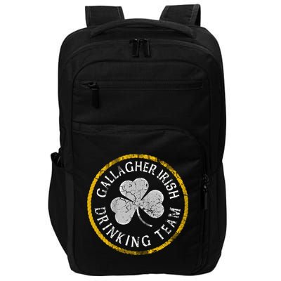 Gallagher Irish Ing Team St Patricks Day Funny Gift Impact Tech Backpack
