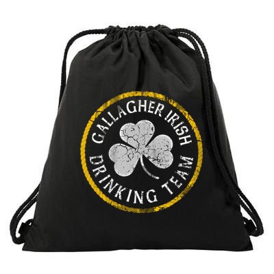 Gallagher Irish Ing Team St Patricks Day Funny Gift Drawstring Bag