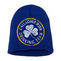 Gallagher Irish Ing Team St Patricks Day Funny Gift Short Acrylic Beanie