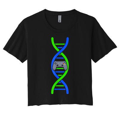 Gaming ItS In My Dna Gamer Women's Crop Top Tee