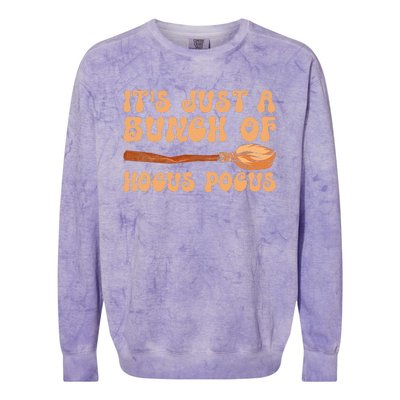 Ghost Its Just A Bunch Of Halloween Costume Colorblast Crewneck Sweatshirt