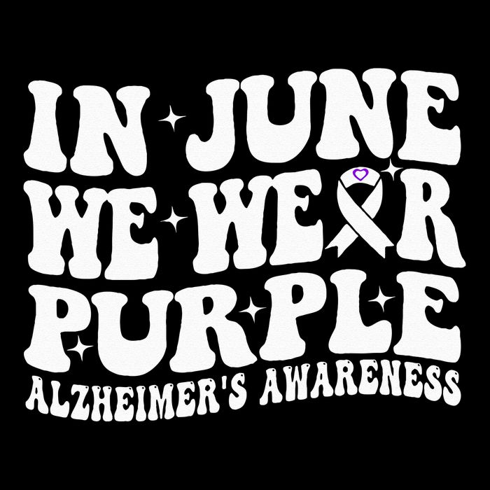 Groovy In June We Wear Purple Alzheimers Awareness Cooling Performance Crew T-Shirt
