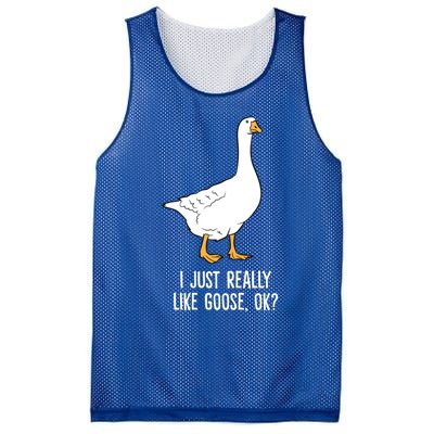 Goose I Just Really Like Goose Birds Gift Mesh Reversible Basketball Jersey Tank