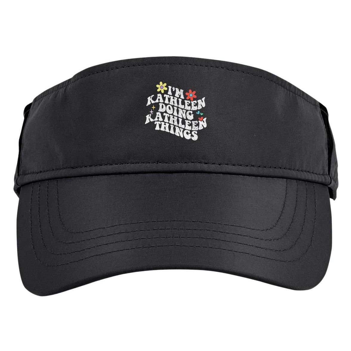 Groovy Im Kathleen Doing Kathleen Things Funny Mother's Day Adult Drive Performance Visor
