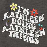 Groovy Im Kathleen Doing Kathleen Things Funny Mother's Day Vector Backpack