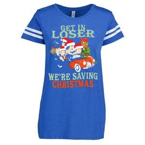 Get In Loser Were Saving Christmas Enza Ladies Jersey Football T-Shirt