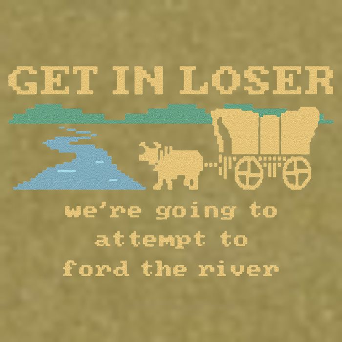 Get In Loser Were Going To Attempt To For.D The River Garment-Dyed Women's Muscle Tee
