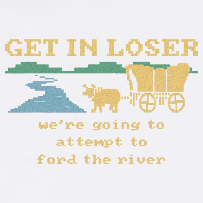 Get In Loser Were Going To Attempt To For.D The River Garment-Dyed Sweatshirt