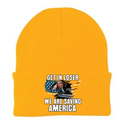 Get In Loser We Are Taking America Back Trump 2024 Gift Knit Cap Winter Beanie