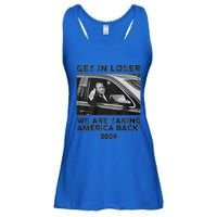 Get In Loser We Are Talking America Back Trump 2024 Gift Ladies Essential Flowy Tank