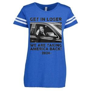 Get In Loser We Are Talking America Back Trump 2024 Gift Enza Ladies Jersey Football T-Shirt