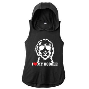 Goldendoodle I Love My Doodle Mom Labradoodle Dog Funny Gift Cool Gift Ladies PosiCharge Tri-Blend Wicking Draft Hoodie Tank