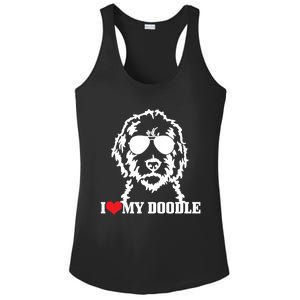 Goldendoodle I Love My Doodle Mom Labradoodle Dog Funny Gift Cool Gift Ladies PosiCharge Competitor Racerback Tank