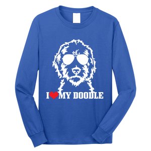 Goldendoodle I Love My Doodle Mom Labradoodle Dog Funny Gift Cool Gift Long Sleeve Shirt