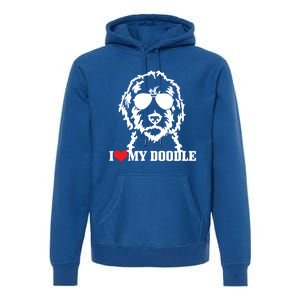 Goldendoodle I Love My Doodle Mom Labradoodle Dog Funny Gift Cool Gift Premium Hoodie