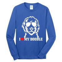 Goldendoodle I Love My Doodle Mom Labradoodle Dog Funny Gift Cool Gift Tall Long Sleeve T-Shirt