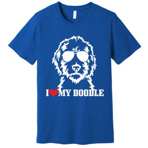 Goldendoodle I Love My Doodle Mom Labradoodle Dog Funny Gift Cool Gift Premium T-Shirt