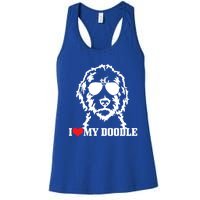 Goldendoodle I Love My Doodle Mom Labradoodle Dog Funny Gift Cool Gift Women's Racerback Tank