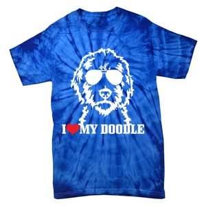 Goldendoodle I Love My Doodle Mom Labradoodle Dog Funny Gift Cool Gift Tie-Dye T-Shirt