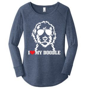 Goldendoodle I Love My Doodle Mom Labradoodle Dog Funny Gift Cool Gift Women's Perfect Tri Tunic Long Sleeve Shirt