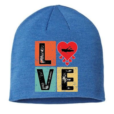 Grasshopper Insects Lover Valentine's Day Grasshopper Gift Sustainable Beanie