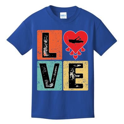 Grasshopper Insects Lover Valentine's Day Grasshopper Gift Kids T-Shirt