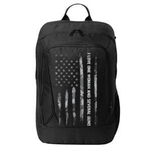 Guns: I Love One And Several Guns Cute Gift American Flag Great Gift City Backpack