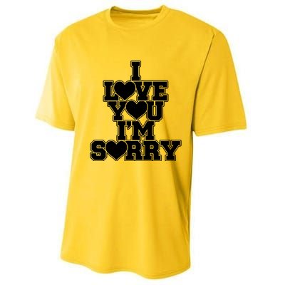 Gracie I Love You IM Sorry Performance Sprint T-Shirt