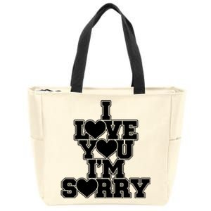 Gracie I Love You IM Sorry Zip Tote Bag