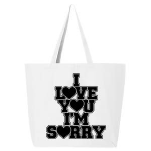 Gracie I Love You IM Sorry 25L Jumbo Tote