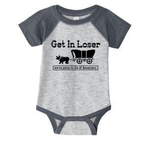 Get In Loser Were Going To Die Of Dysentery Infant Baby Jersey Bodysuit