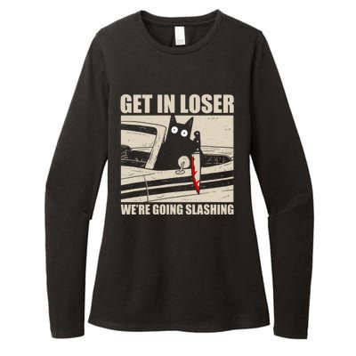 Get In Loser WeRe Going Slashing Cat Murderous Womens CVC Long Sleeve Shirt