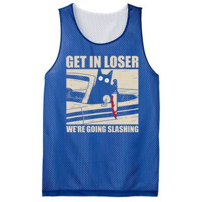 Get In Loser WeRe Going Slashing Cat Murderous Mesh Reversible Basketball Jersey Tank