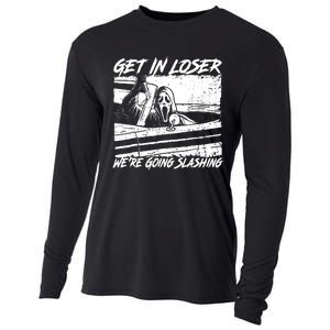 Get In Loser WeRe Going Slashing Horror Halloween Character Cooling Performance Long Sleeve Crew